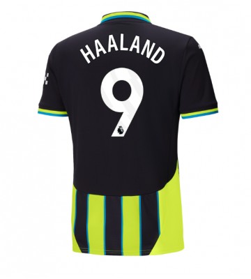 Manchester City Erling Haaland #9 Segunda Equipación 2024-25 Manga Corta